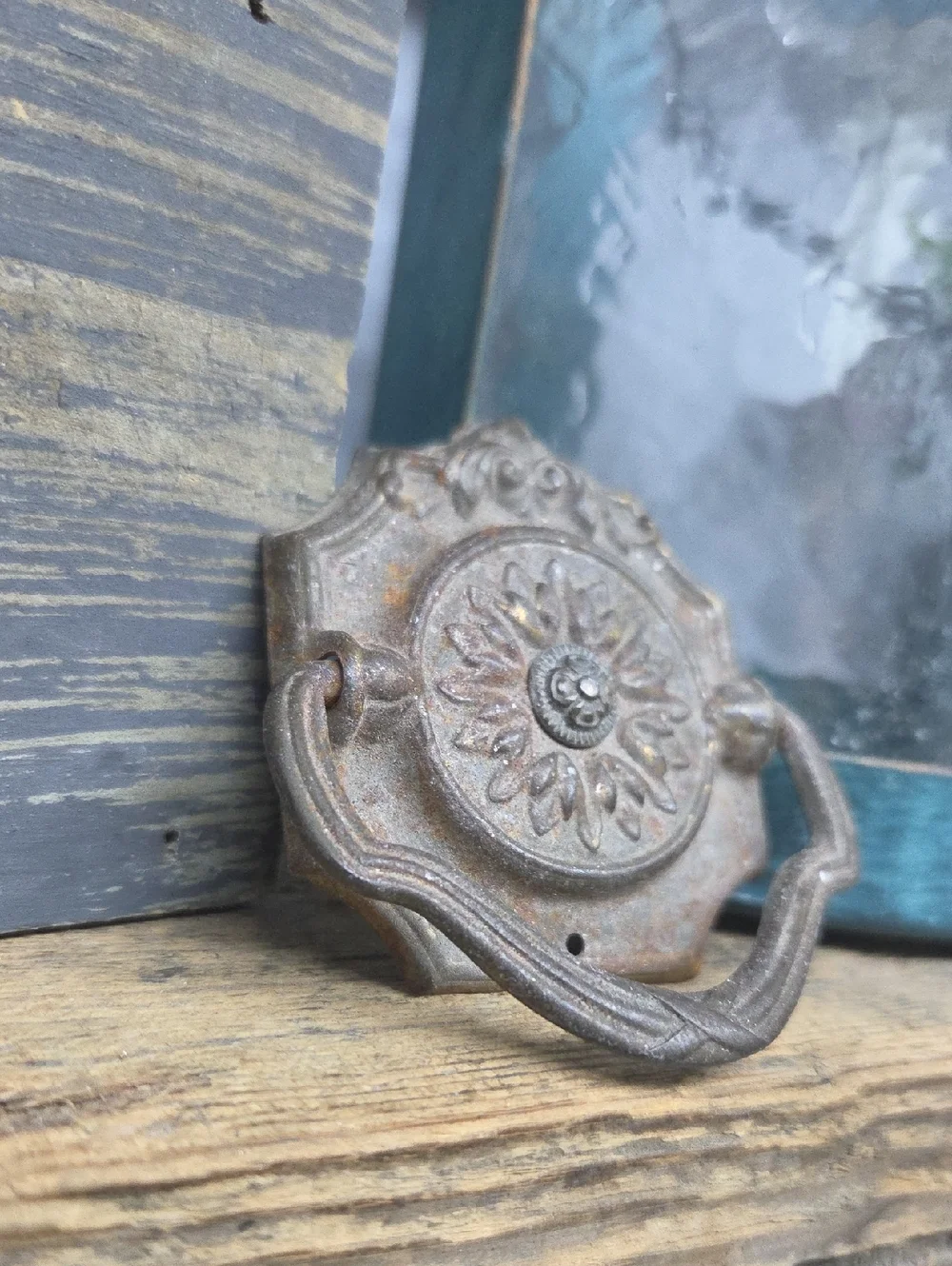 Vintage 1920's-30's Metal Drawer Pull